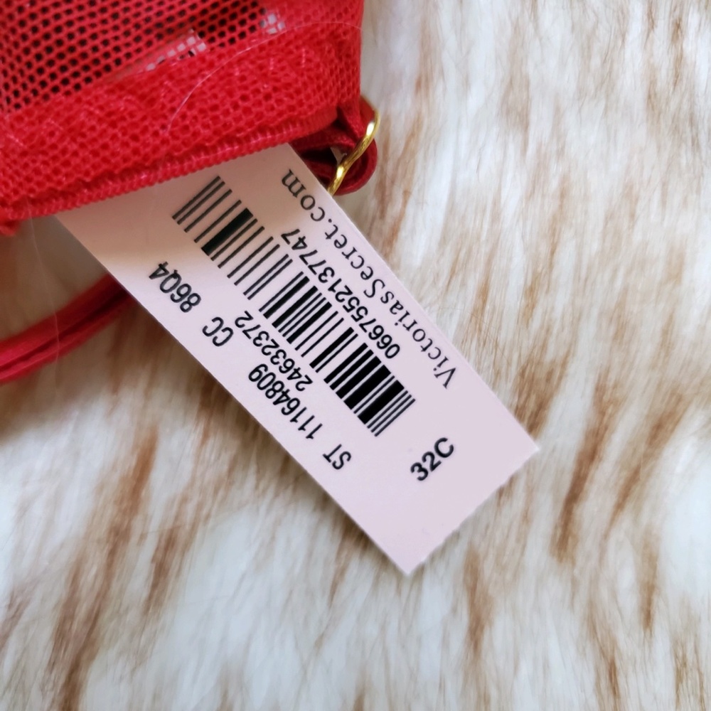 Valentine's Day🥰Women's VS Red Zebra Lace Balconette Bra - Picture 5 of 5